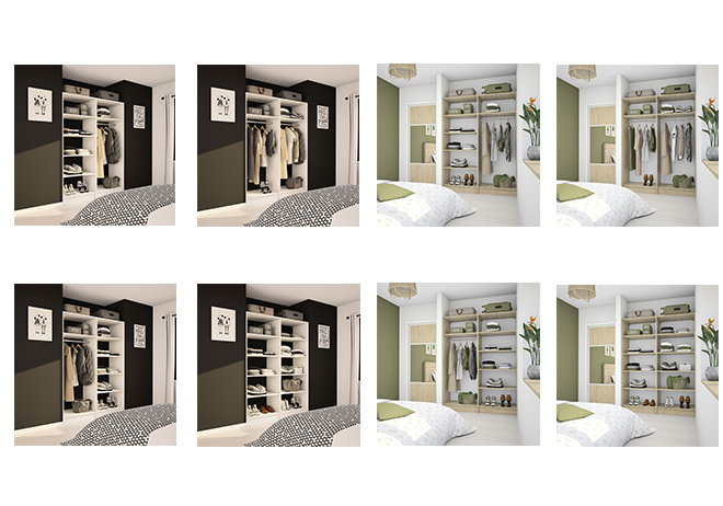 Kazed collection Rangements à dimensions en largeur Tempo 2 espaces